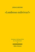 Menne |  "Lombroso redivivus?" | Buch |  Sack Fachmedien