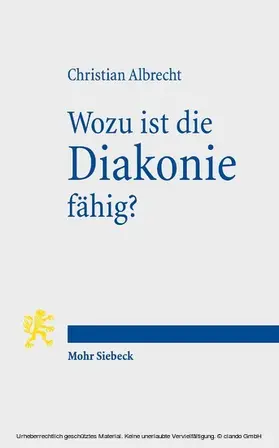 Albrecht | Wozu ist die Diakonie fähig? | E-Book | sack.de