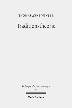 Winter |  Traditionstheorie | Buch |  Sack Fachmedien