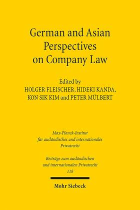 Fleischer / Kanda / Kim | German and Asian Perspectives on Company Law | E-Book | sack.de