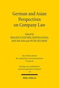 Fleischer / Kanda / Kim |  German and Asian Perspectives on Company Law | eBook | Sack Fachmedien