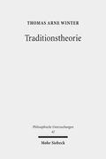 Winter |  Traditionstheorie | eBook | Sack Fachmedien
