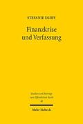 Egidy |  Finanzkrise und Verfassung | eBook | Sack Fachmedien