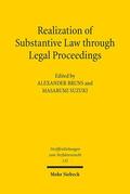 Bruns / Suzuki |  Realization of Substantive Law through Legal Proceedings | eBook | Sack Fachmedien