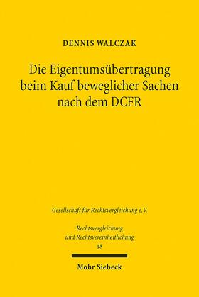 Walczak | Walczak: Eigentumsübertragung beim Kauf beweglicher Sachen | Buch | 978-3-16-155259-5 | sack.de