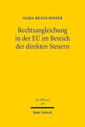 Braun Binder | Braun Binder, N: Rechtsangleichung in der EU | Buch | 978-3-16-155282-3 | sack.de