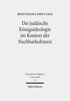 Salo |  Die judäische Königsideologie im Kontext der Nachbarkulturen | eBook | Sack Fachmedien