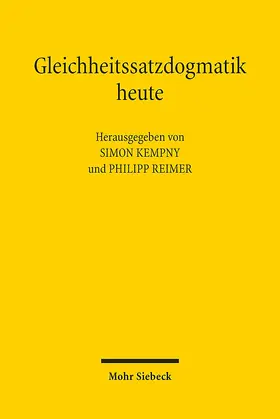 Kempny / Reimer |  Gleichheitssatzdogmatik heute | Buch |  Sack Fachmedien