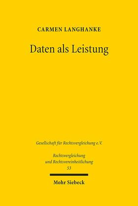 Langhanke | Daten als Leistung | Buch | 978-3-16-155634-0 | sack.de