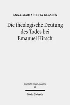 Klassen |  Die theologische Deutung des Todes bei Emanuel Hirsch | Buch |  Sack Fachmedien