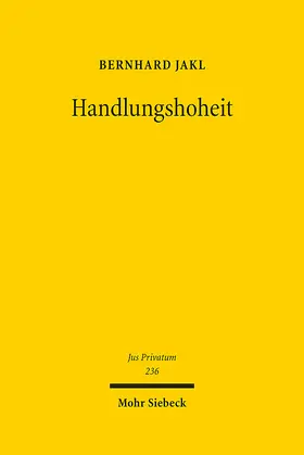 Jakl |  Handlungshoheit | eBook | Sack Fachmedien