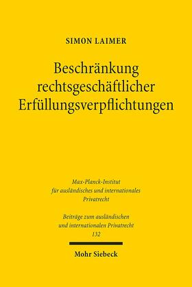 Laimer | Beschränkung rechtsgeschäftlicher Erfüllungsverpflichtungen | E-Book | sack.de