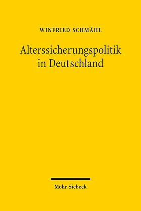 Schmähl | Alterssicherungspolitik in Deutschland | Buch | 978-3-16-155714-9 | sack.de
