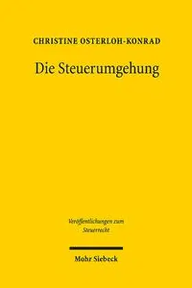 Osterloh-Konrad |  Die Steuerumgehung | Buch |  Sack Fachmedien