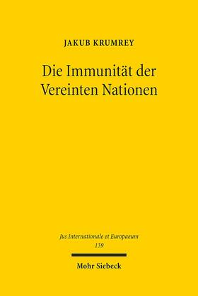 Krumrey | Die Immunität der Vereinten Nationen | E-Book | sack.de