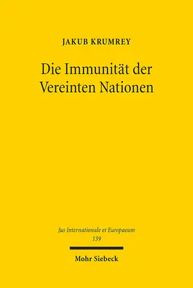 Krumrey |  Die Immunität der Vereinten Nationen | eBook | Sack Fachmedien