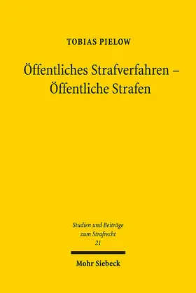 Pielow |  Öffentliches Strafverfahren - Öffentliche Strafen | eBook | Sack Fachmedien