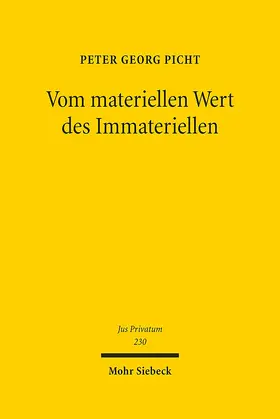 Picht |  Vom materiellen Wert des Immateriellen | Buch |  Sack Fachmedien