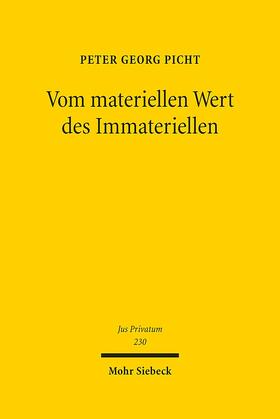 Picht | Picht, P: Vom materiellen Wert des Immateriellen | Buch | 978-3-16-156010-1 | sack.de