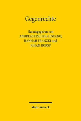 Fischer-Lescano / Franzki / Horst | Gegenrechte | E-Book | sack.de