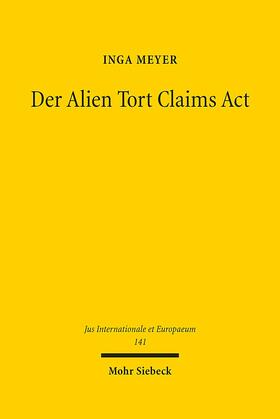 Meyer | Meyer, I: Alien Tort Claims Act | Buch | 978-3-16-156049-1 | sack.de