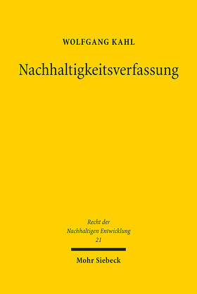 Kahl | Nachhaltigkeitsverfassung | E-Book | sack.de