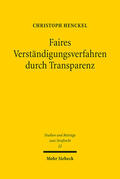 Henckel |  Faires Verständigungsverfahren durch Transparenz | eBook | Sack Fachmedien