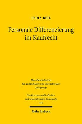 Beil |  Beil, L: Personale Differenzierung im Kaufrecht | Buch |  Sack Fachmedien
