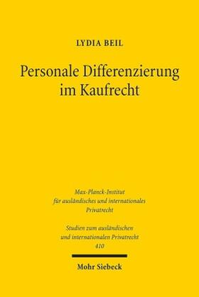 Beil | Beil, L: Personale Differenzierung im Kaufrecht | Buch | 978-3-16-156129-0 | sack.de