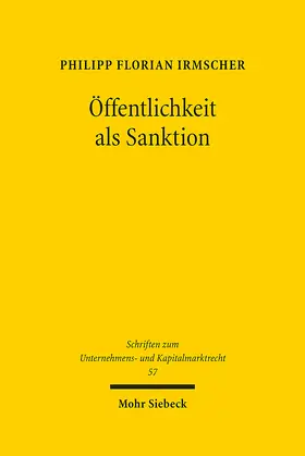 Irmscher |  Öffentlichkeit als Sanktion | eBook | Sack Fachmedien