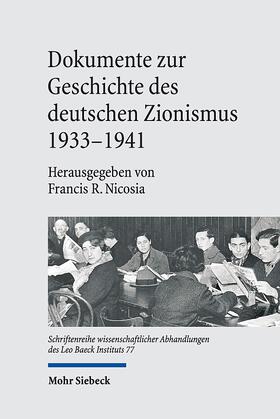 Nicosia |  Dokumente zur Geschichte des deutschen Zionismus 1933-1941 | eBook | Sack Fachmedien