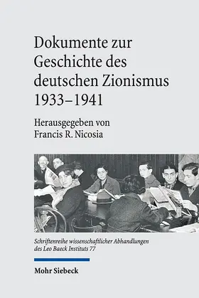 Nicosia |  Dokumente zur Geschichte des deutschen Zionismus 1933-1941 | eBook | Sack Fachmedien