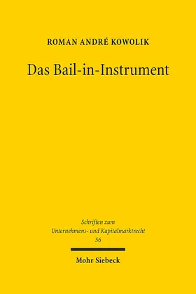 Kowolik |  Das Bail-in-Instrument | Buch |  Sack Fachmedien