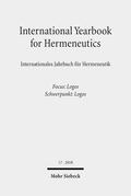 Figal / Zimmermann |  International Yearbook for Hermeneutics/Internationales Jahrbuch für Hermeneutik | eBook | Sack Fachmedien