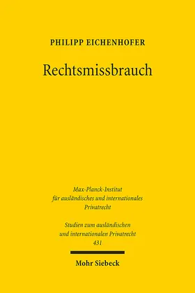 Eichenhofer |  Rechtsmissbrauch | eBook | Sack Fachmedien