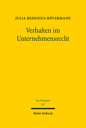 Redenius-Hövermann | Verhalten im Unternehmensrecht | E-Book | sack.de