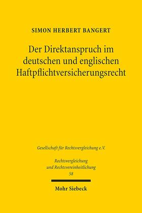 Bangert | Bangert, S: Direktanspruch im deutschen und englischen Haftp | Buch | 978-3-16-156353-9 | sack.de