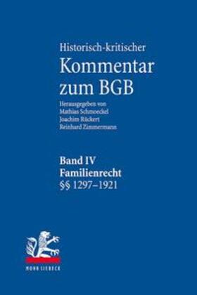 Rückert / Schmoeckel / Zimmermann |  Historisch-kritischer Kommentar zum BGB | Buch |  Sack Fachmedien