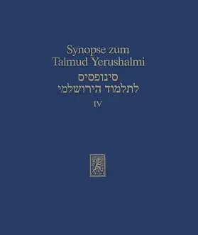 Becker / Ipta / Schäfer | Synopse zum Talmud Yerushalmi | E-Book | sack.de