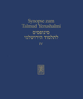 Becker / Ipta / Schäfer | Synopse zum Talmud Yerushalmi | E-Book | sack.de