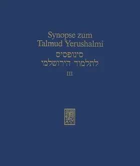 Becker / Ipta / Schäfer | Synopse zum Talmud Yerushalmi | E-Book | sack.de