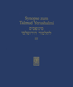 Becker / Ipta / Schäfer | Synopse zum Talmud Yerushalmi | E-Book | sack.de