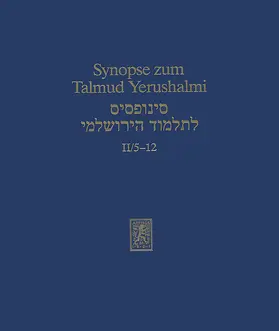 Becker / Jansen / Schäfer | Synopse zum Talmud Yerushalmi | E-Book | sack.de