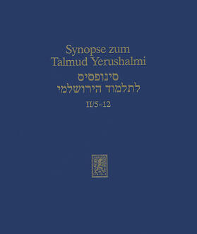 Becker / Jansen / Schäfer | Synopse zum Talmud Yerushalmi | E-Book | sack.de