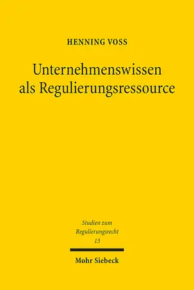 Voß | Unternehmenswissen als Regulierungsressource | E-Book | sack.de