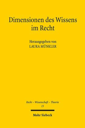Münkler | Dimensionen des Wissens im Recht | Buch | 978-3-16-156520-5 | sack.de