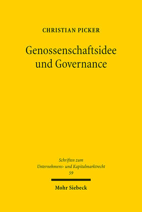 Picker | Genossenschaftsidee und Governance | E-Book | sack.de
