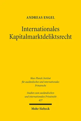 Engel |  Internationales Kapitalmarktdeliktsrecht | Buch |  Sack Fachmedien