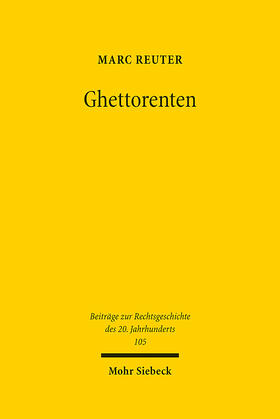 Reuter |  Ghettorenten | eBook | Sack Fachmedien