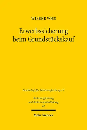 Voß |  Erwerbssicherung beim Grundstückskauf | Buch |  Sack Fachmedien